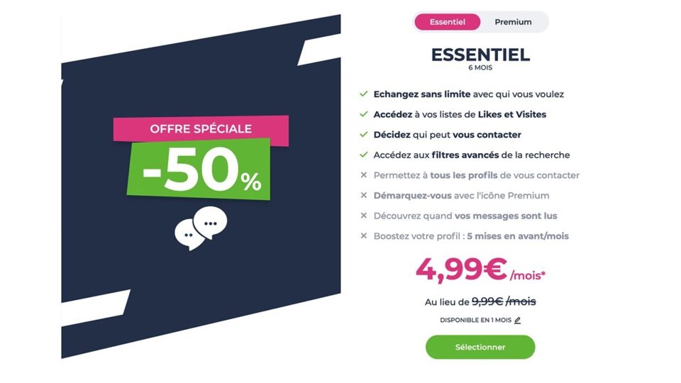 codes promo Meetic_