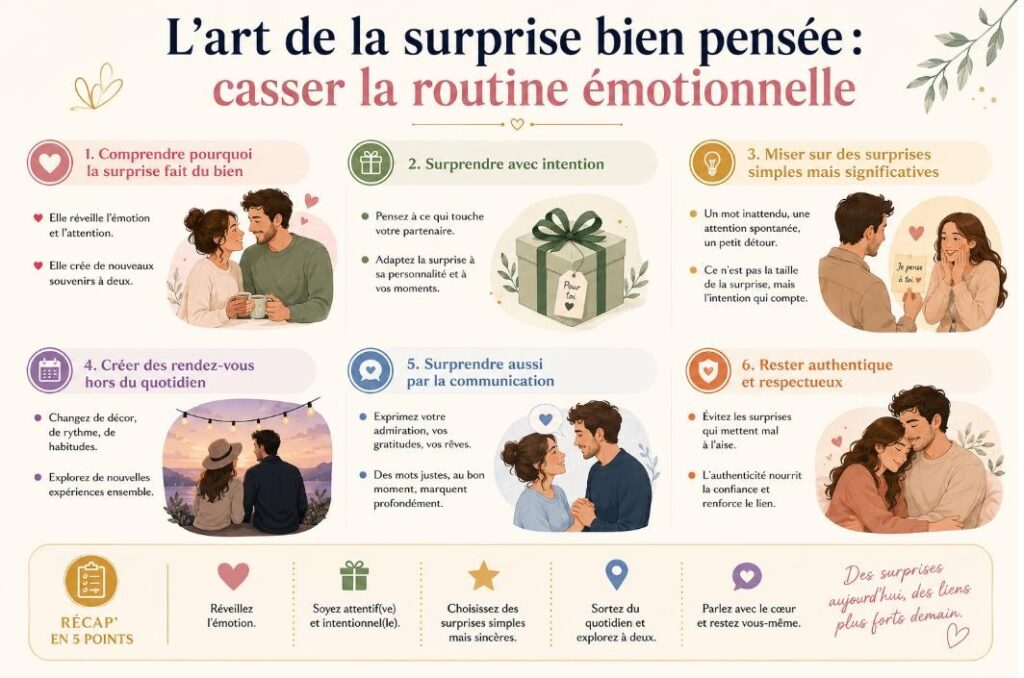 L’art de la surprise bien pensée : casser la routine émotionnelle