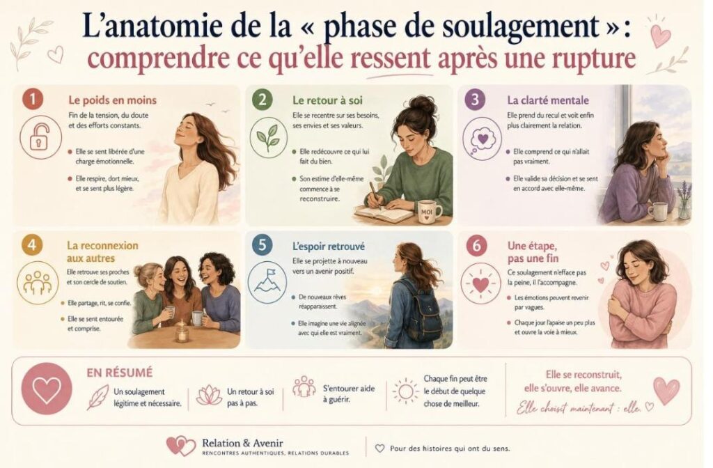 L’anatomie de la « phase de soulagement » : comprendre ce qu’elle ressent après une rupture