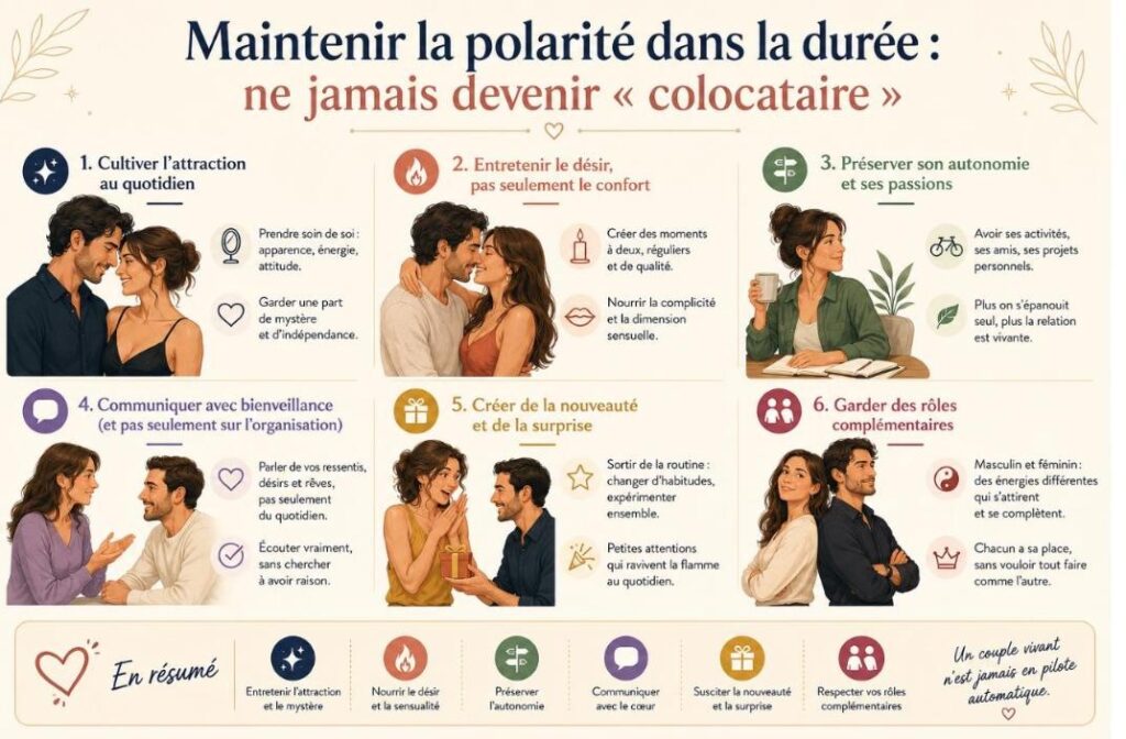 Maintenir la polarité dans la durée : ne jamais devenir « colocataire »