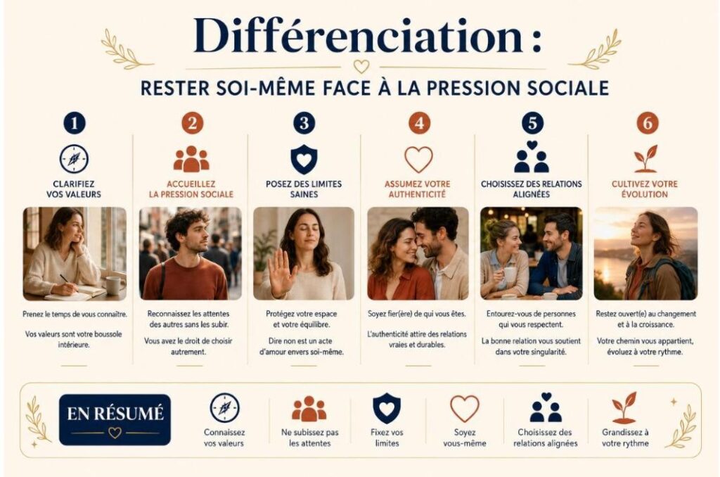 Différenciation : rester soi-même face à la pression sociale