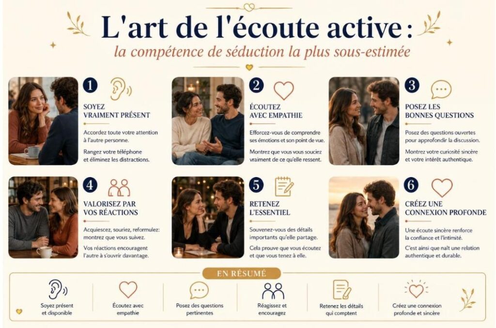 L'art de l'écoute active : la compétence de séduction la plus sous-estimée