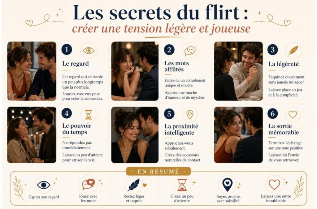 Les secrets du flirt : créer une tension légère et joueuse