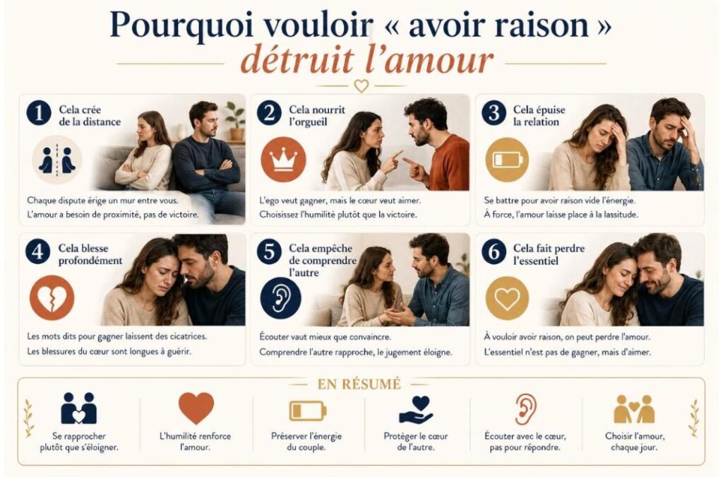 Pourquoi vouloir « avoir raison » détruit l'amour