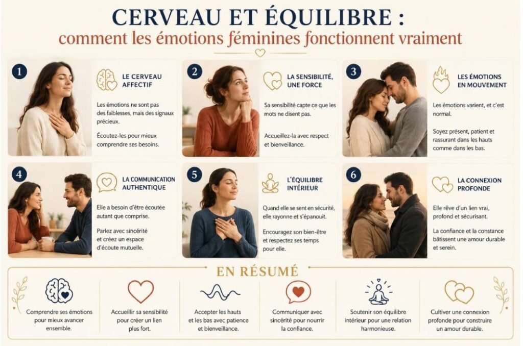 Cerveau et équilibre : comment les émotions féminines fonctionnent vraiment