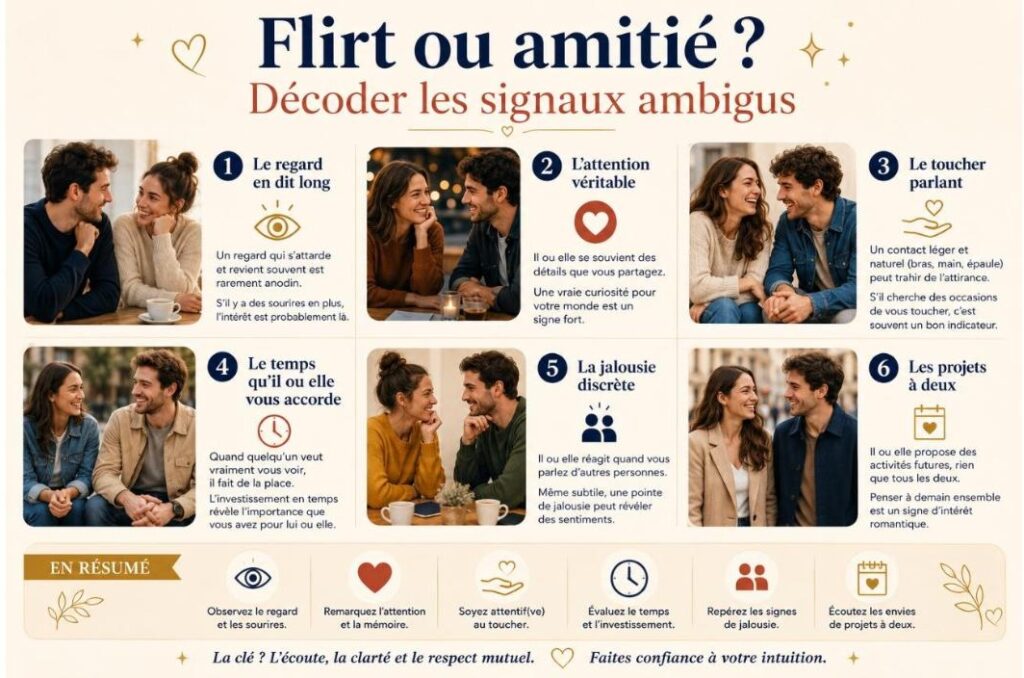 Flirt ou amitié ? Décoder les signaux ambigus