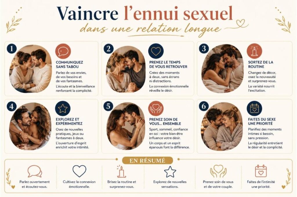 Vaincre l'ennui sexuel dans une relation longue