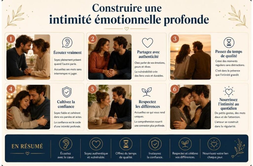 Construire une intimité émotionnelle profonde