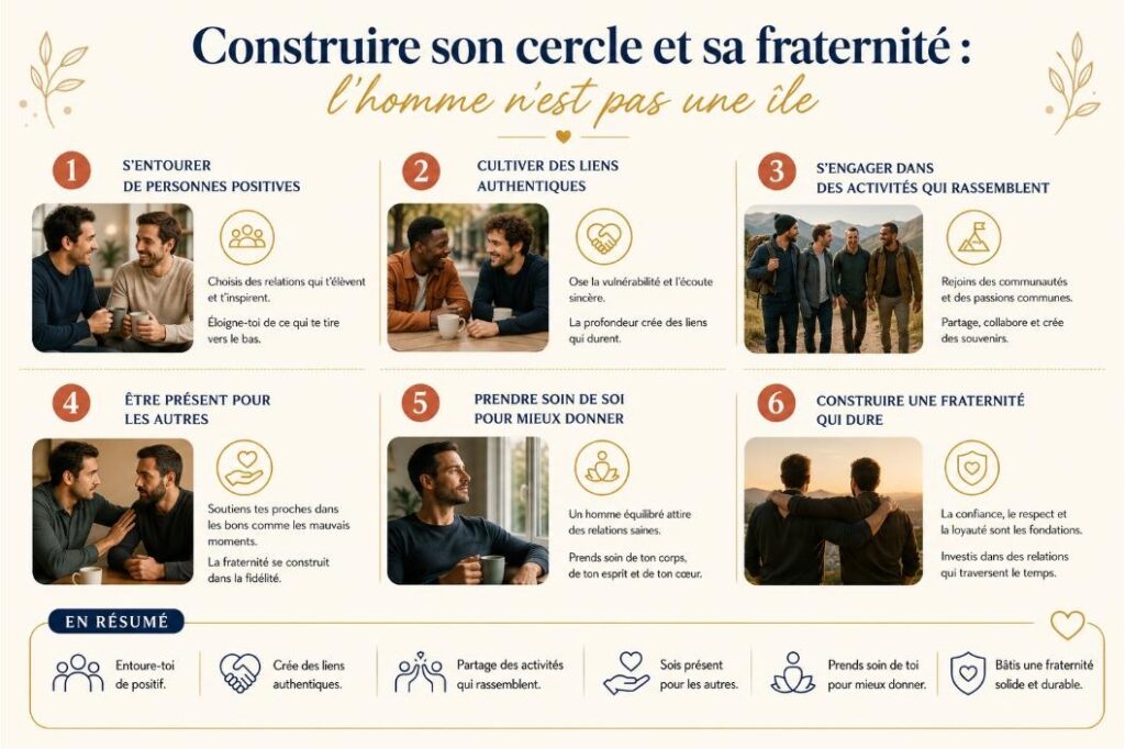 Construire son cercle et sa fraternité : l'homme n'est pas une île