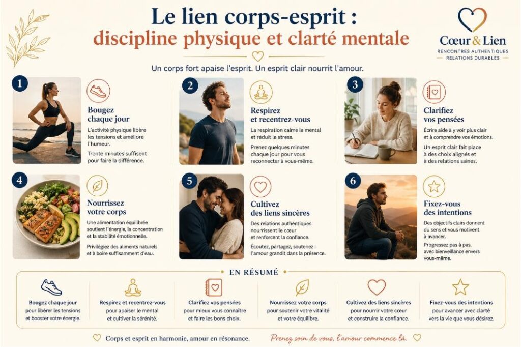 Le lien corps-esprit : discipline physique et clarté mentale