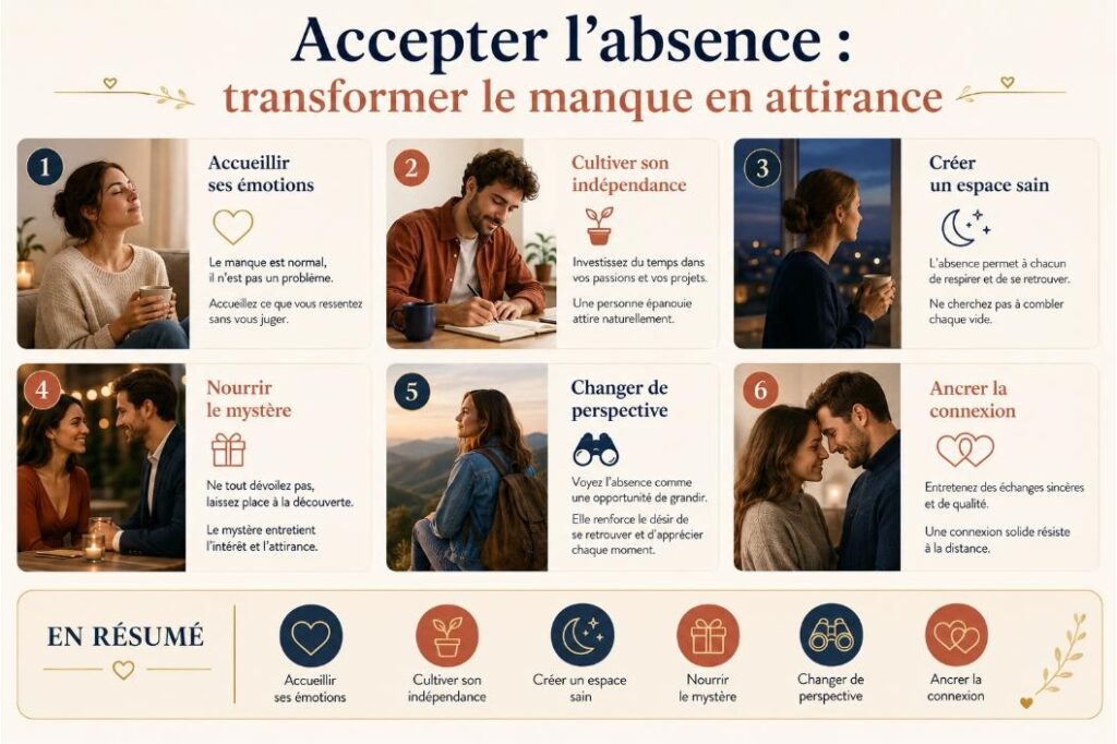 Accepter l'absence : transformer le manque en attirance