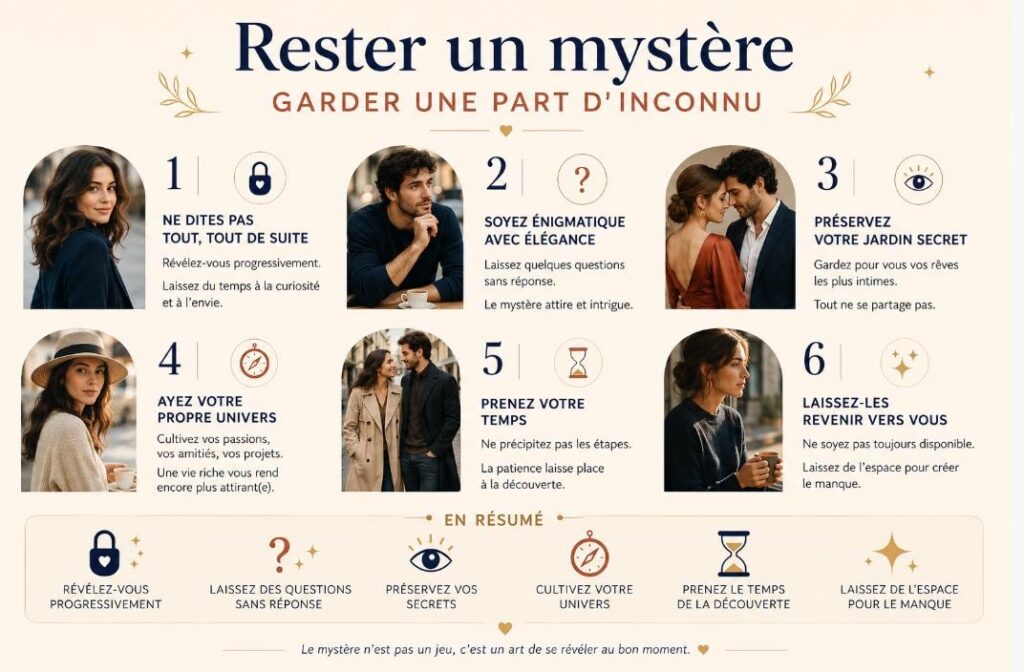 Rester un mystère : garder une part d'inconnu