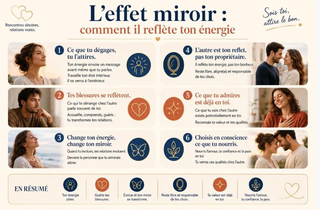 L'effet miroir : comment il reflète ton énergie