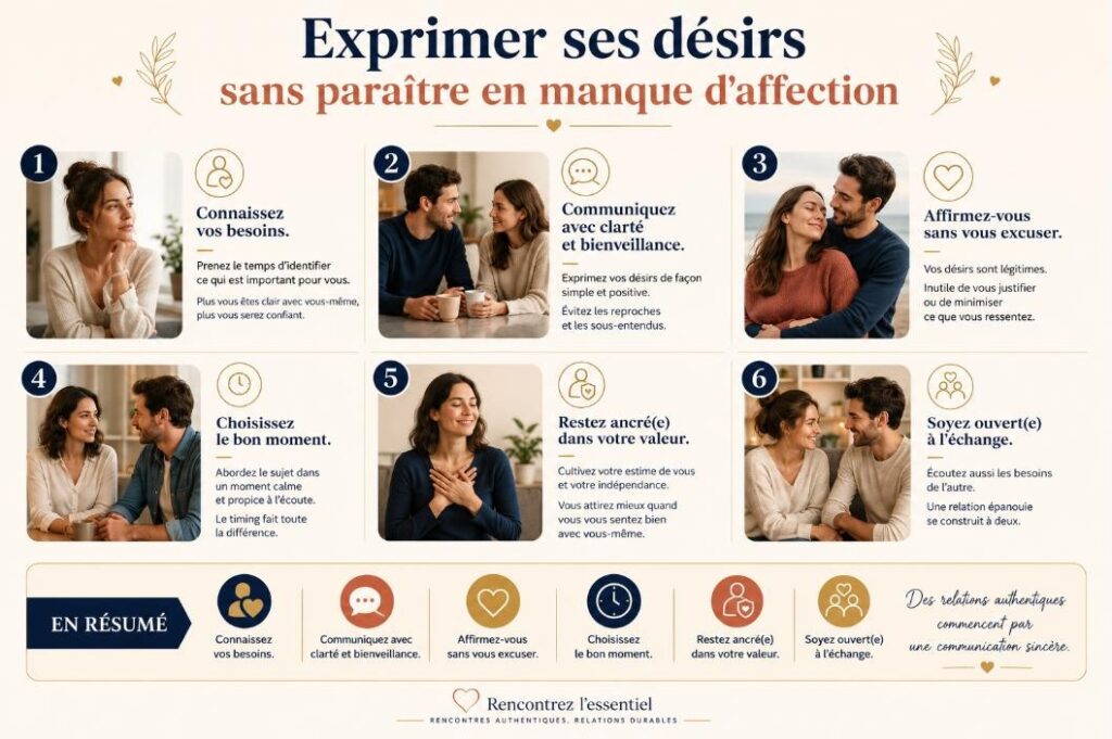 Exprimer ses désirs sans paraître en manque d'affection