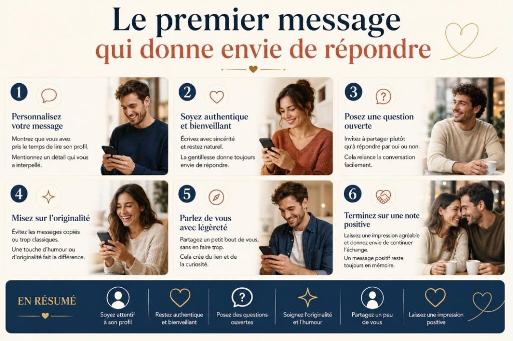 Le premier message qui donne envie de répondre