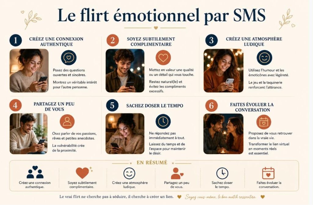 Le flirt émotionnel par SMS