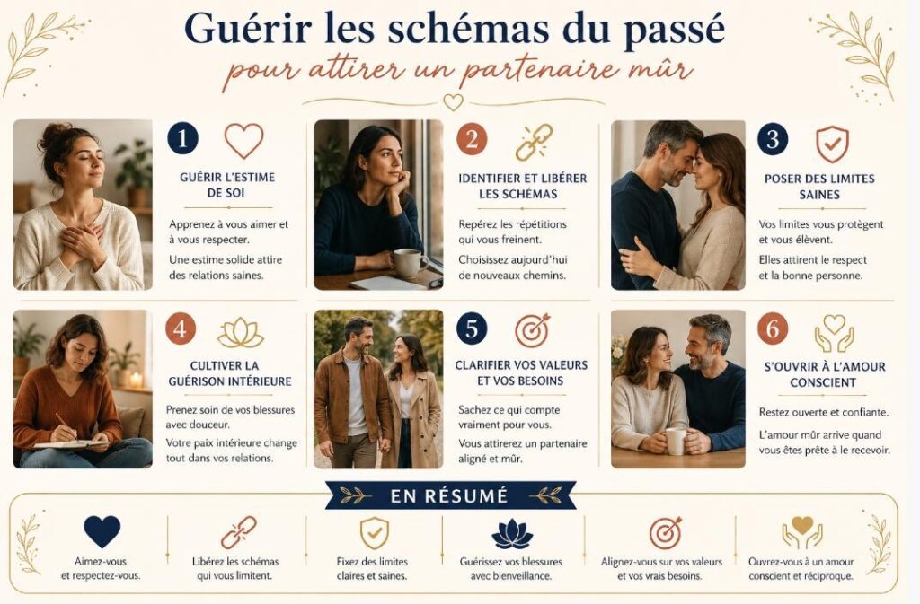 Guérir les schémas du passé pour attirer un partenaire mûr