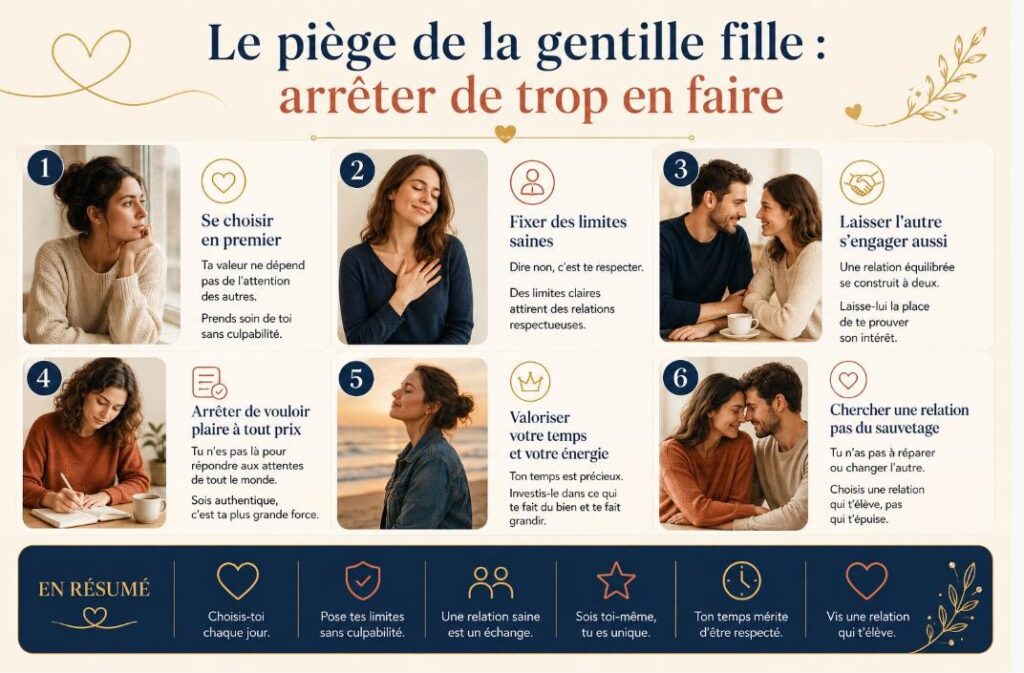 Le piège de la « gentille fille » : arrêter de trop en faire