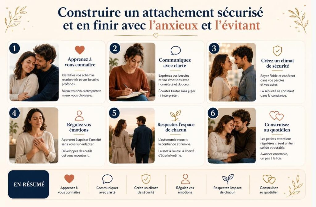 Construire un attachement sécurisé (et en finir avec l'anxieux/évitant)