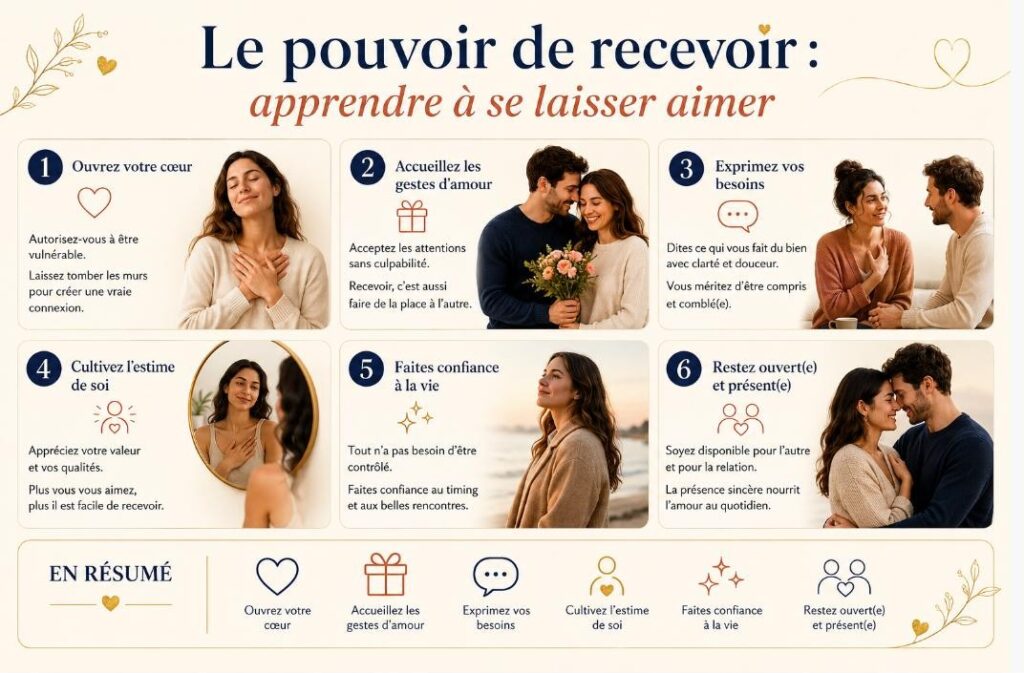 Le pouvoir de recevoir : apprendre à se laisser aimer