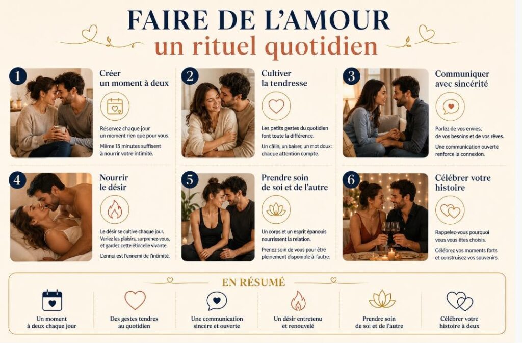 Faire de l'amour un rituel quotidien