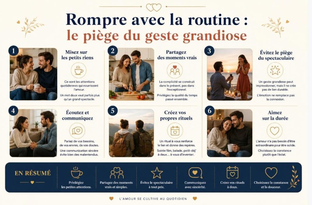 Rompre avec la routine : le piège du « geste grandiose »
