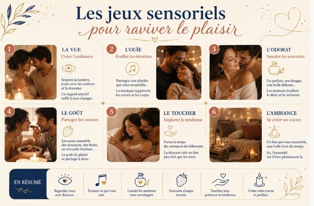 Les jeux sensoriels pour raviver le plaisir