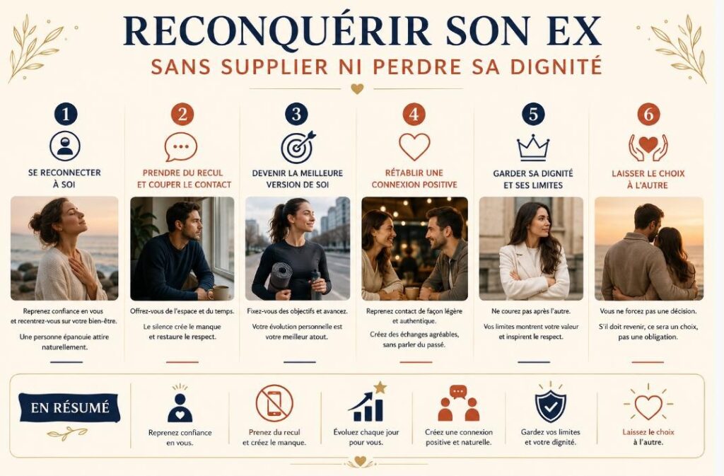 Reconquérir son ex sans supplier ni perdre sa dignité