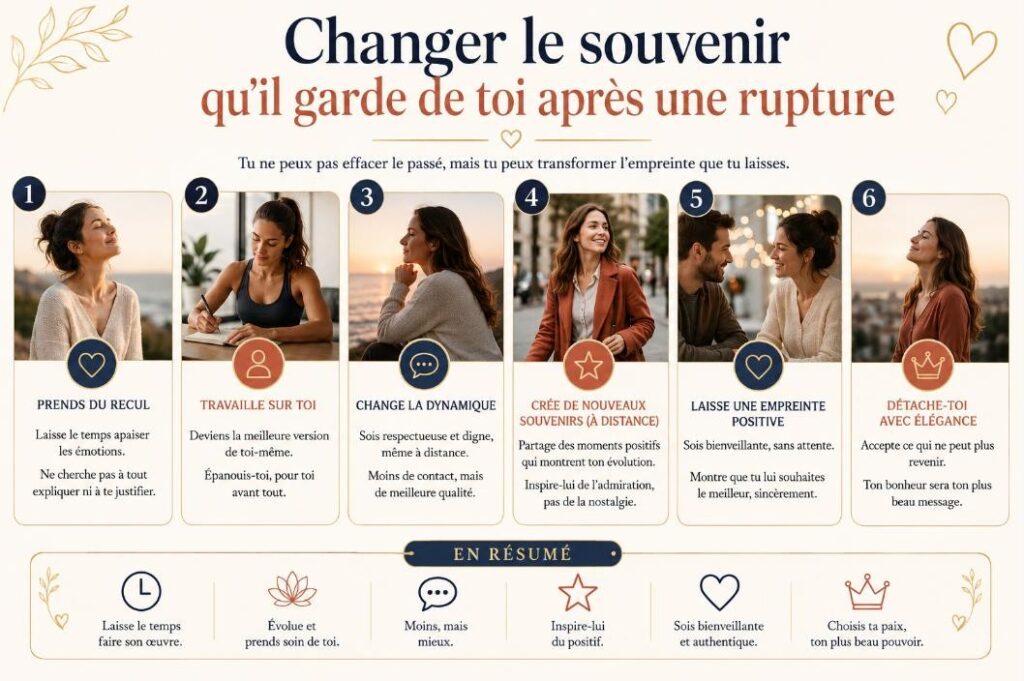 Changer le souvenir qu’il garde de toi après une rupture