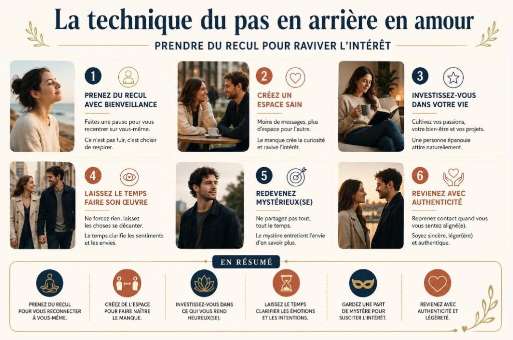 La technique du pas en arrière en amour