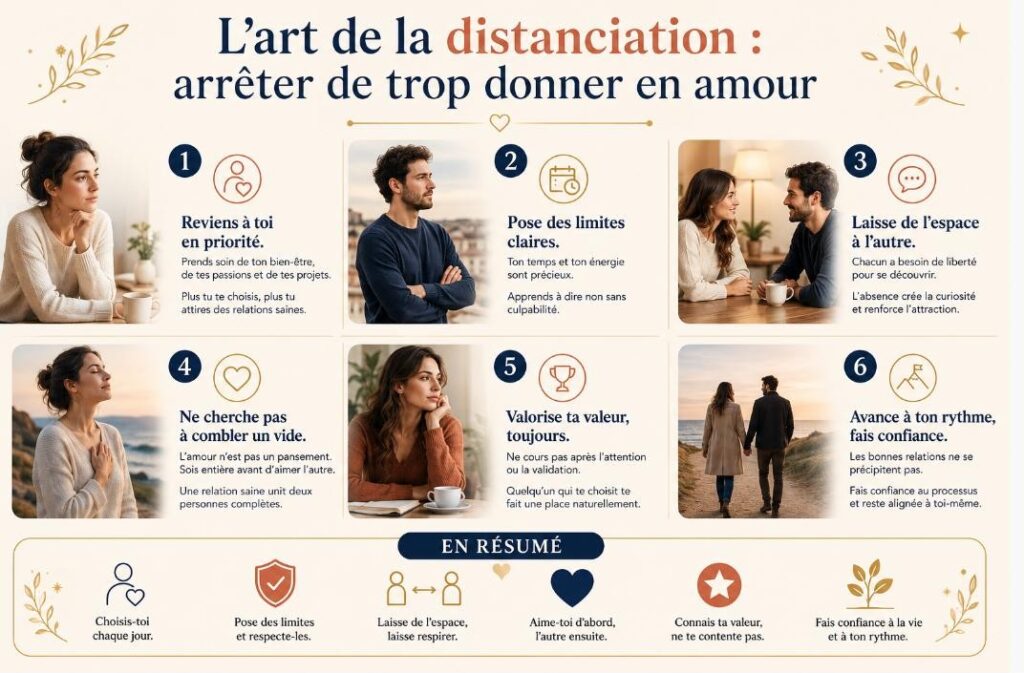 L’art de la distanciation : arrêter de trop donner en amour
