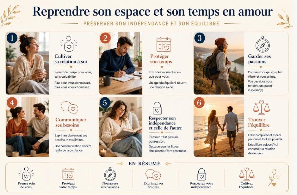 Reprendre son espace et son temps en amour
