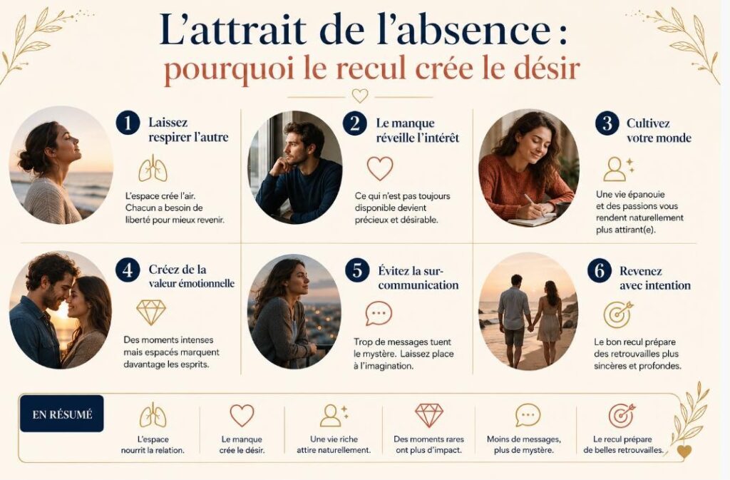 L’attrait de l’absence : pourquoi le recul crée le désir